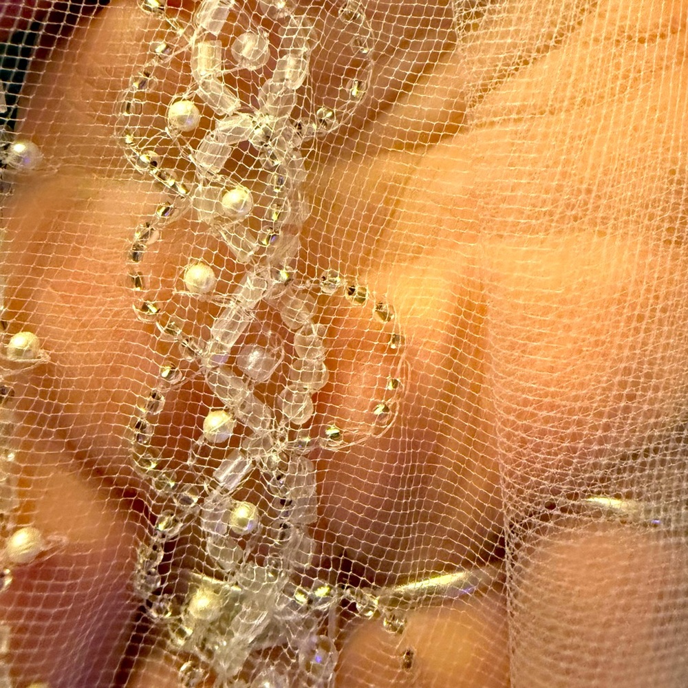 Bridal Veil.   ( been together  18 years married for 9 in August 2025).